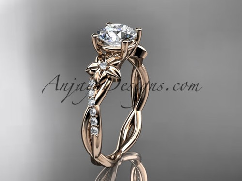 Rope Design Diamond Gold Band Ring – De Maria Jewelry